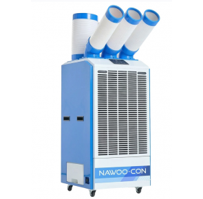 나우이엘 NEC-4000T 파워냉방 3구 이동식에어컨 물통형